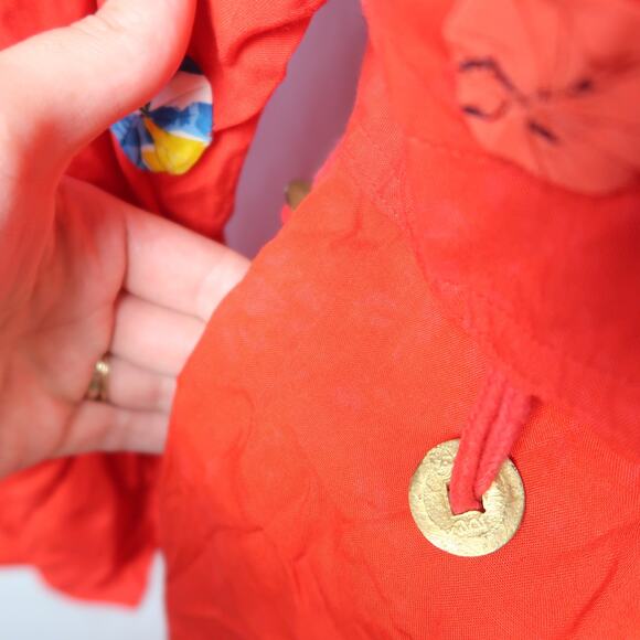 Vintage 90s Nativewear Designs Red 2 Piece Jacket and Pants Set S - Picture 6 of 8